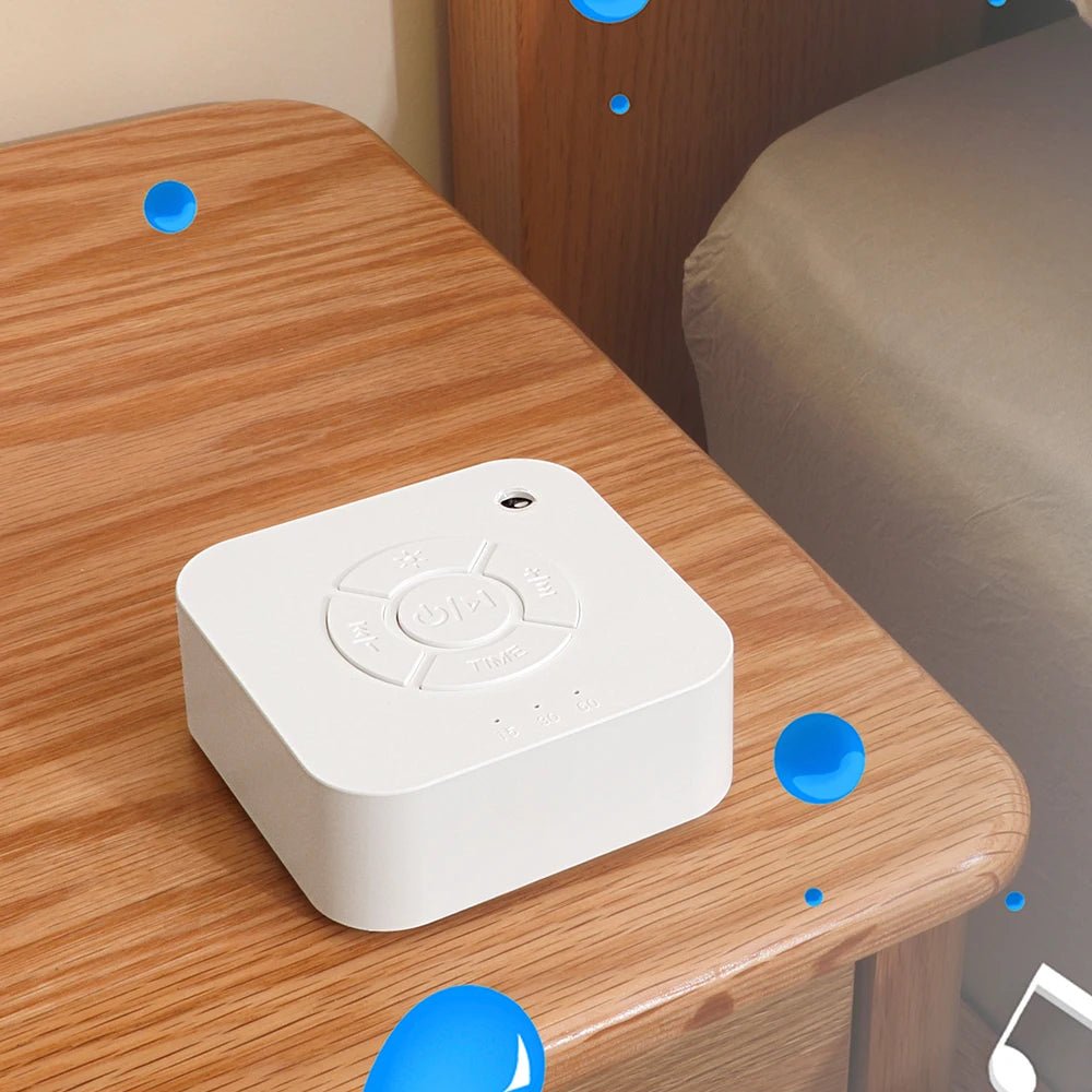 Machine à sons portable pour bébé LullMate – Rechargeable par USB, 10 sons apaisants intégrés, design compact pour les voyages
