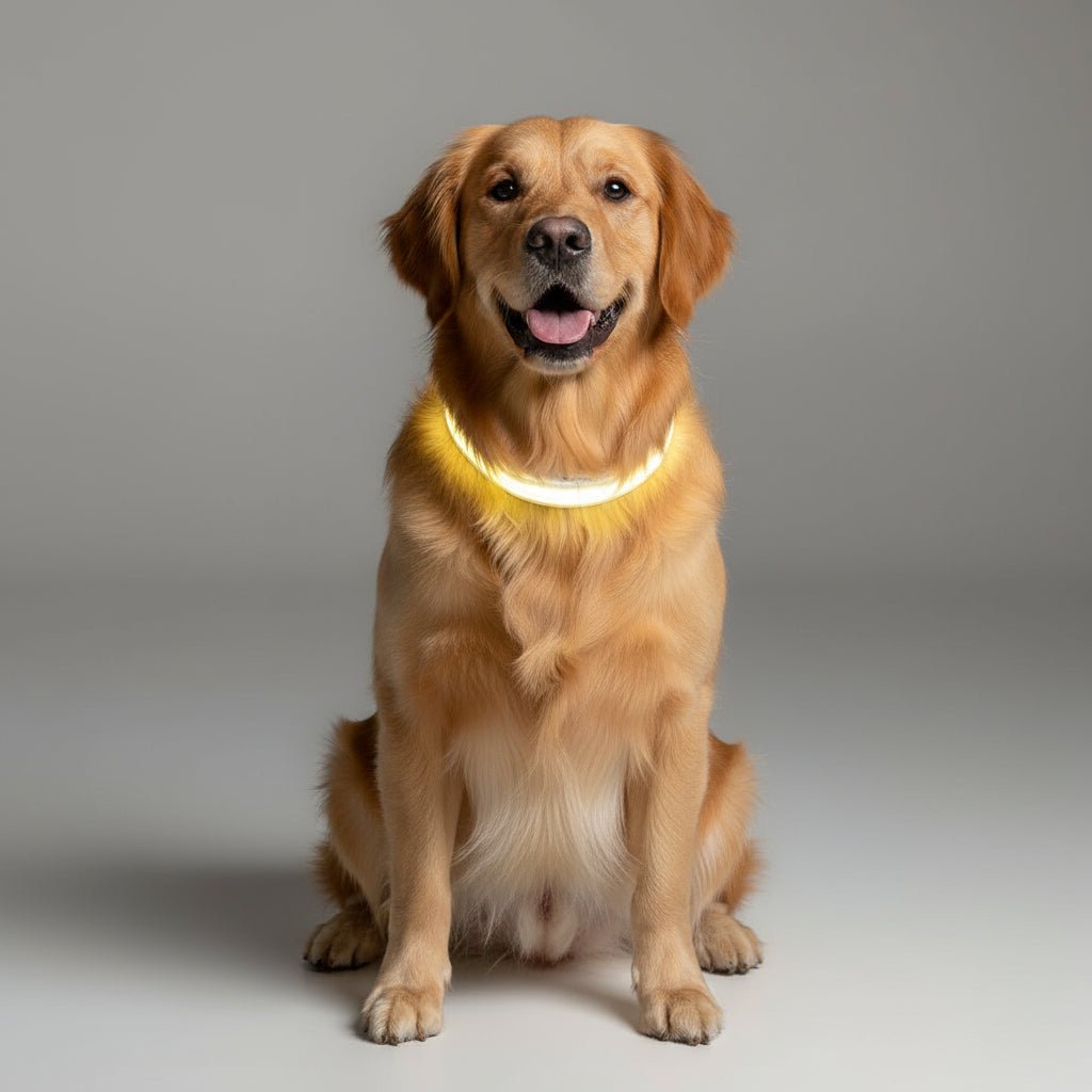 NovaTrail Night Walkers LED Dog Leash — Reflective Stitching, USB Rechargeable Battery