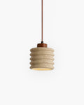 Tavelle | Pendant Light With Wavy Ceramic Shade for Japandi Bedside Glow