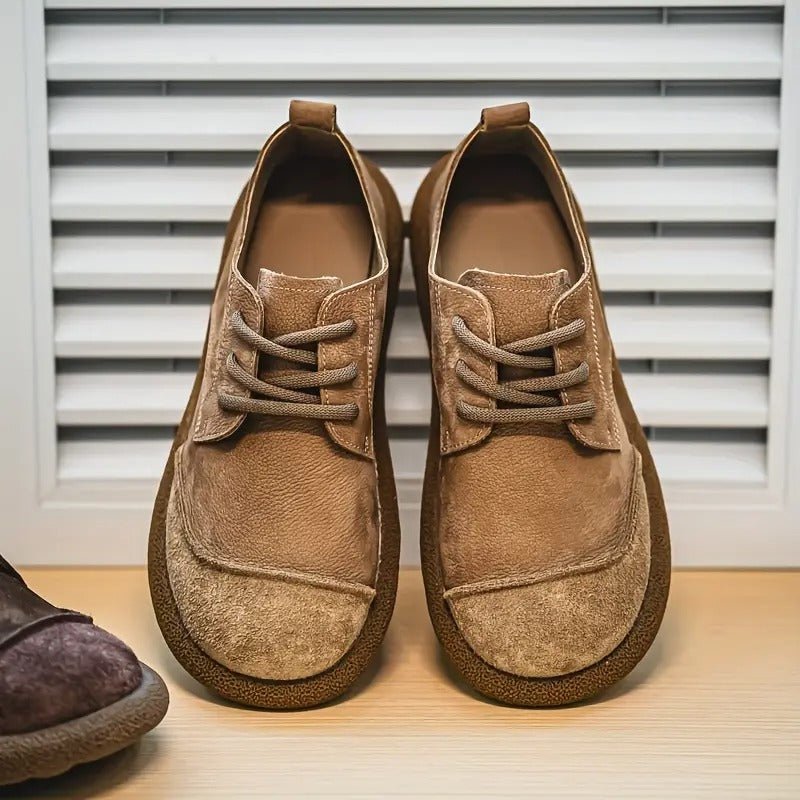 Aurelo Refined Leather Comfort Shoes — Orthopedic Insole, Shock-Absorbing Outsole