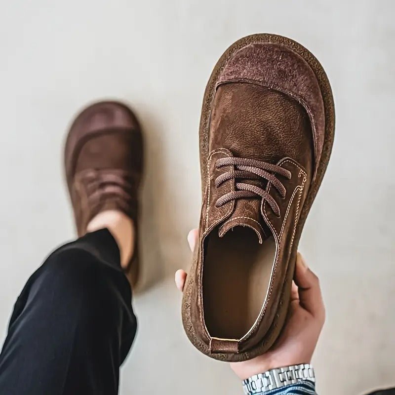 Aurelo Refined Leather Comfort Shoes — Orthopedic Insole, Shock-Absorbing Outsole