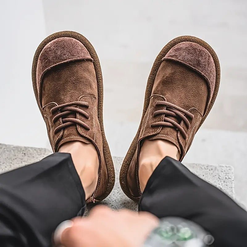 Aurelo Refined Leather Comfort Shoes — Orthopedic Insole, Shock-Absorbing Outsole