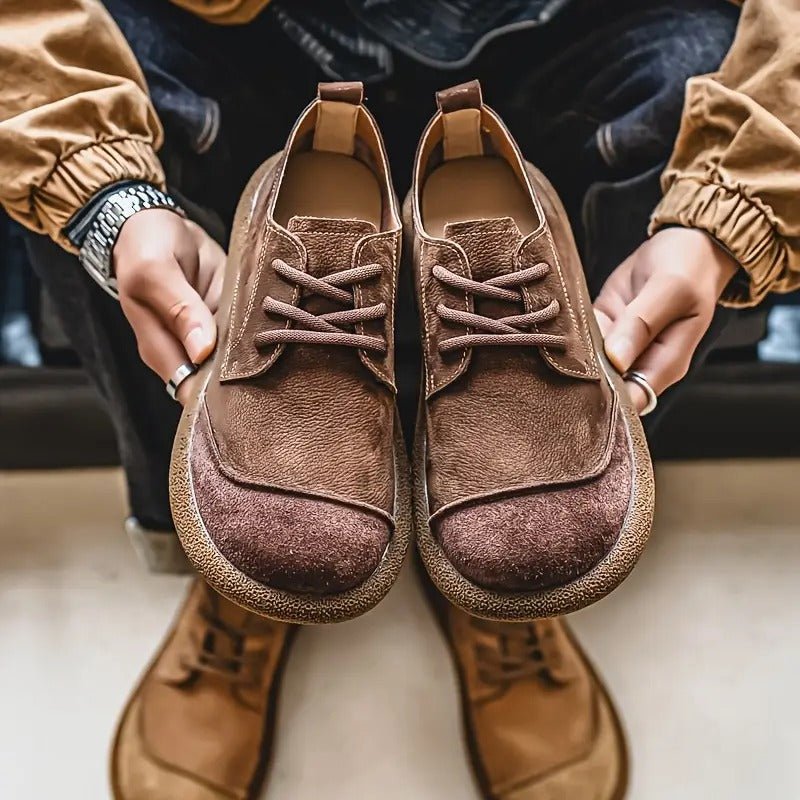 Aurelo Refined Leather Comfort Shoes — Orthopedic Insole, Shock-Absorbing Outsole