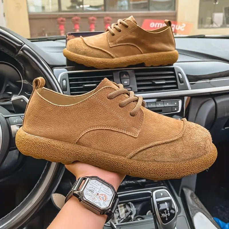 Aurelo Refined Leather Comfort Shoes — Orthopedic Insole, Shock-Absorbing Outsole
