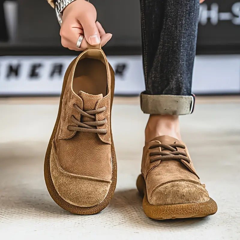 Aurelo Refined Leather Comfort Shoes — Orthopedic Insole, Shock-Absorbing Outsole