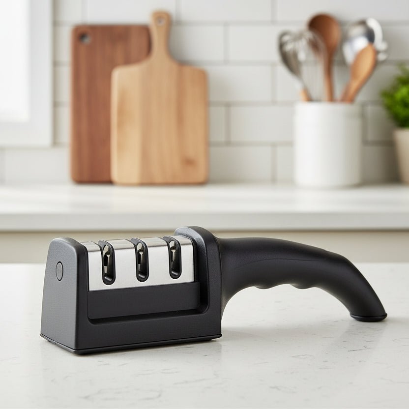 ApexEdge Multifunction Knife Sharpener Hand Tool — Compact Handheld Design, Rapid Edge Sharpening