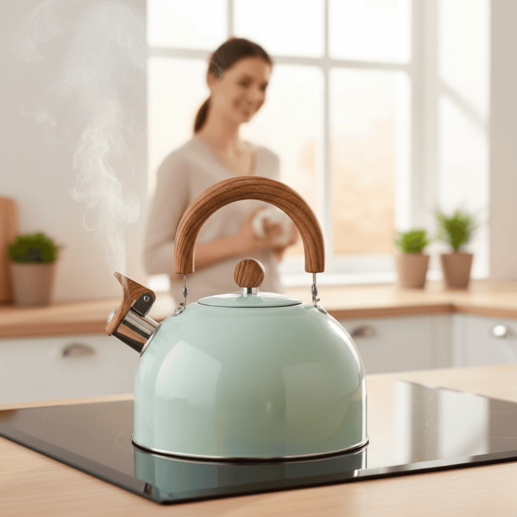 NovaBoil 3L Whistling Kettle — Durable Stainless Steel Construction, Fast Boil