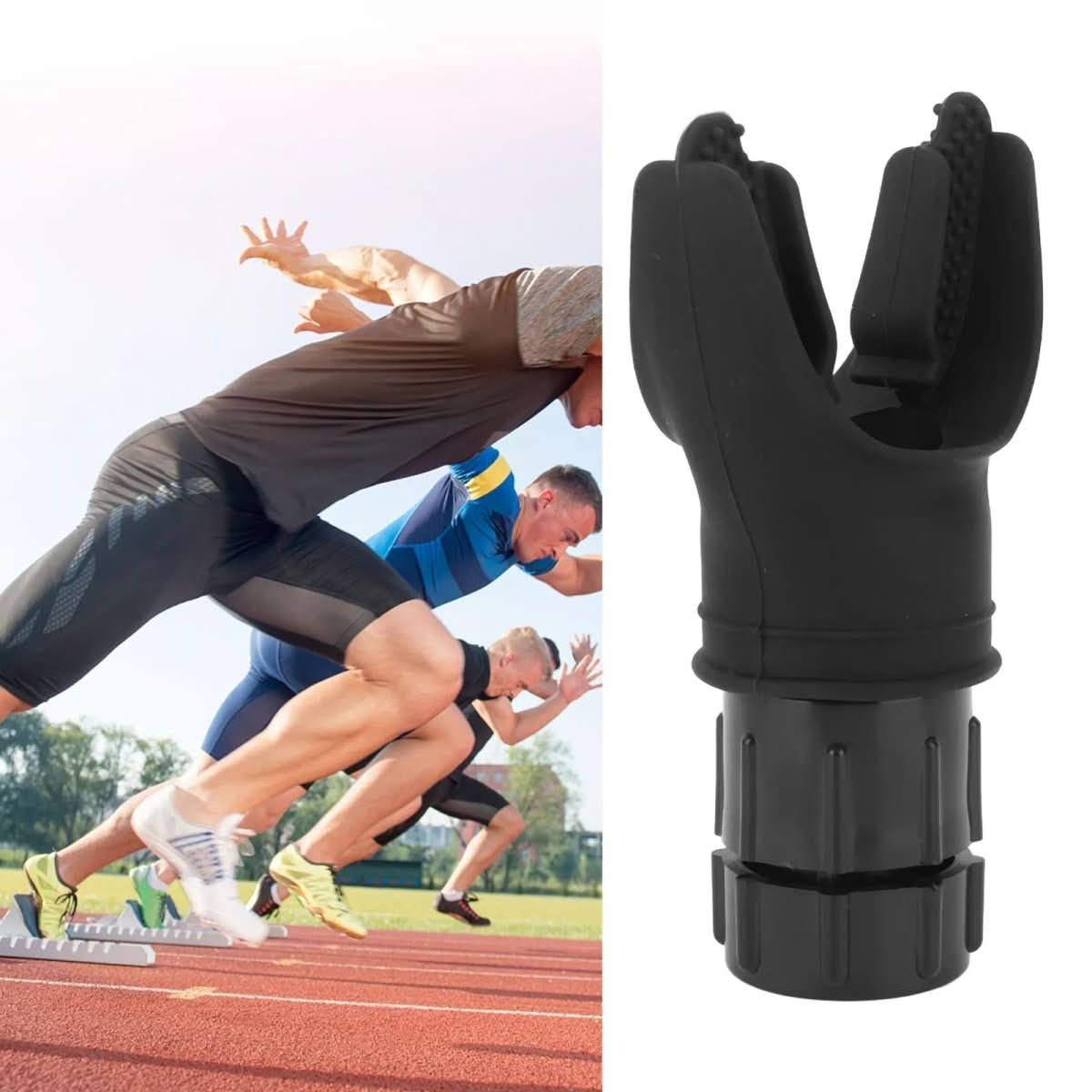 AirStride 可调阻力呼吸训练器 — 紧凑设计，多档控制