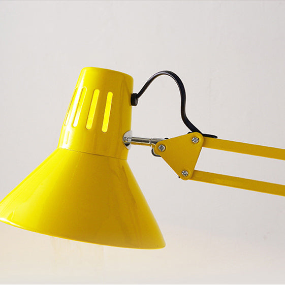 Regulowana lampa stojąca z żelaza, wysokość 43 cale, czarna, biała, czerwona lub żółta, podstawa E26, do sypialni, salonu, biura i do czytania, nowoczesna, minimalistyczna, Nord