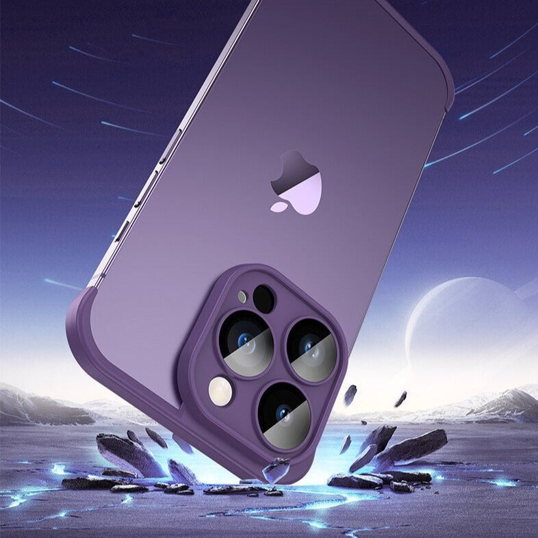 غطاء iPhone نحيف لسلسلة 14–17 - حماية للكاميرا، شحن لاسلكي