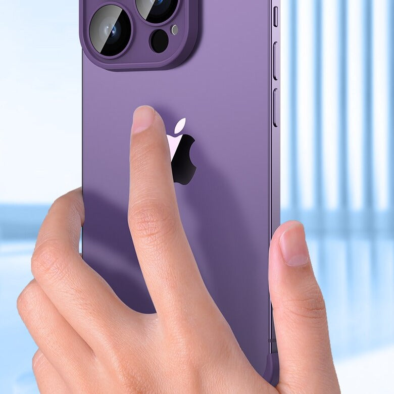 غطاء iPhone نحيف لسلسلة 14–17 - حماية للكاميرا، شحن لاسلكي
