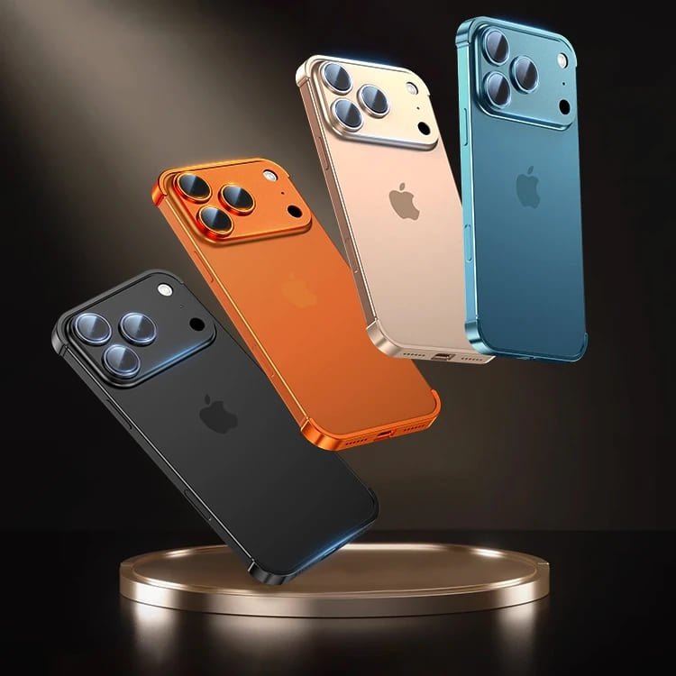 غطاء iPhone نحيف لسلسلة 14–17 - حماية للكاميرا، شحن لاسلكي