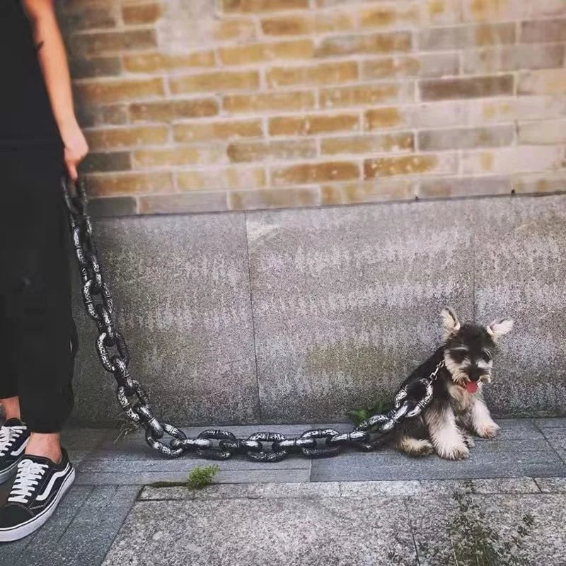 Einzigartiges verstellbares Hundehalsband mit langlebigem Metallketten-Design - Euroselle
