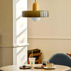 KiraGlass Geometric Bauhaus Pendant Light In Colored Glass