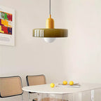 KiraGlass Geometric Bauhaus Pendant Light In Colored Glass