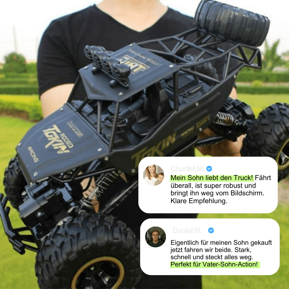 4x4 remote control monster truck designed for high-speed off-road action and shockproof durability - Euroselle