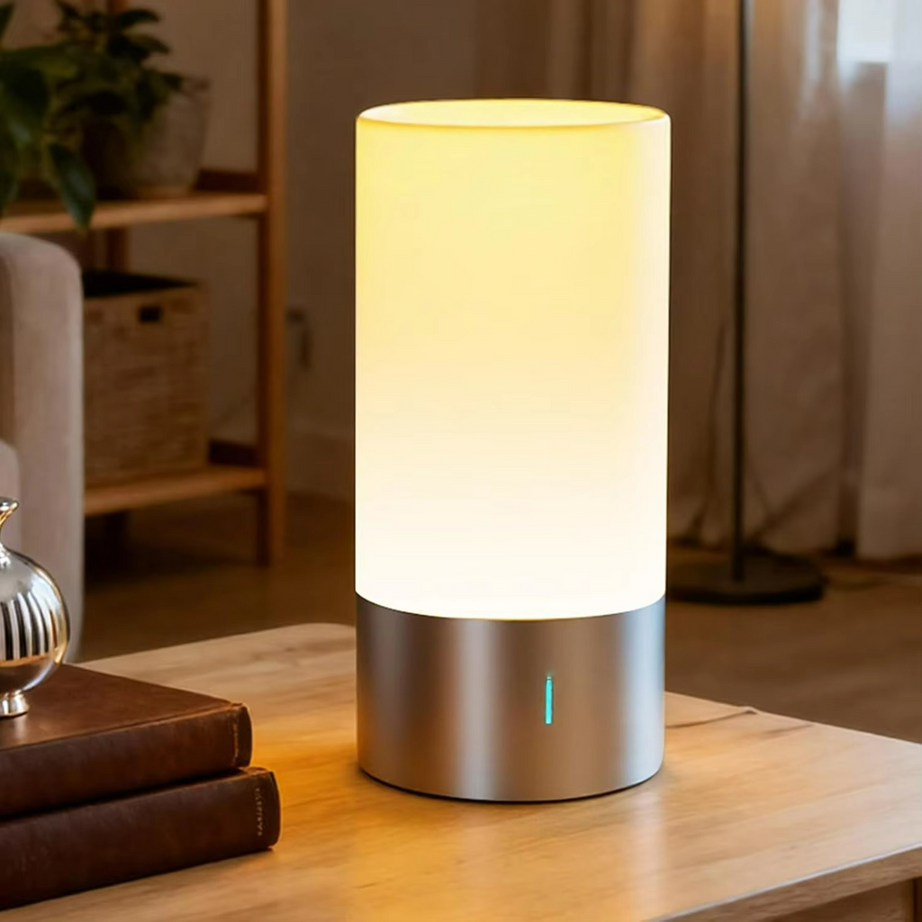 Bedside Lamp LED 5W 3000K Touch Dimmable Plastic Metal Indoor Lighting | Euroselle
