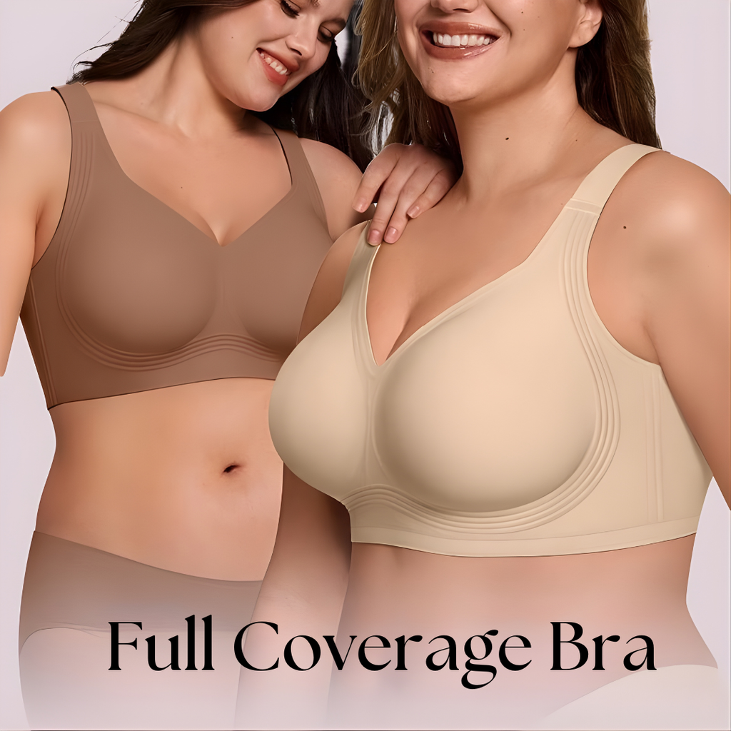 Wireless Push-Up Bra with Silicone Support Bands — Lift & Shape