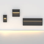 Kireva Quadratische LED-Außenwandleuchte in Aluminiumoptik