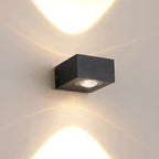 Wall Lamp Outdoor LED 6W Black Waterproof Aluminum, Dual Direction LED Wall Lighting | Euroselle
