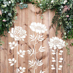 10-Piece Floral Stencil Set for Creative DIY Projects - Euroselle