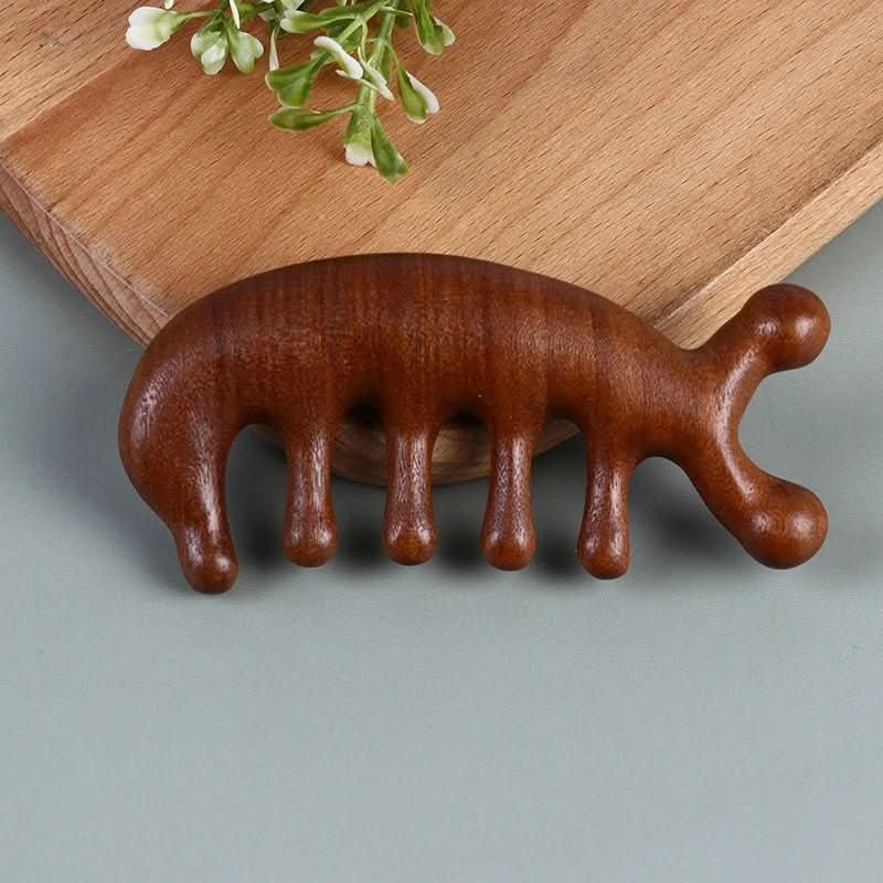 Tranquilwood Premium Sandalwood Massage Comb — Antistatic, Scalp-Nourishing Grooming Tool
