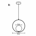 LED Glass Ball Pendant Lights
