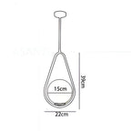 LED Glass Ball Pendant Lights