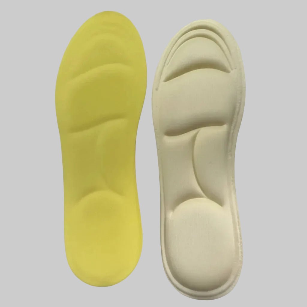 Åndbare memory foam-indlægssåler designet med bueunderstøttelse for øget komfort og daglig fodaflastning - Euroselle