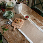 Farmhouse Burlap Table Runner for Weddings & Elegant Events - Euroselle