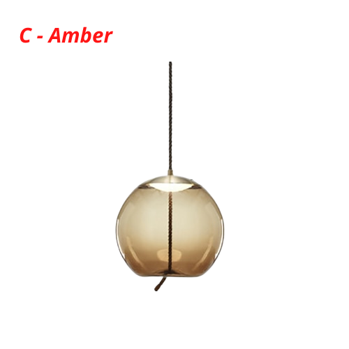 Nordic Rope & Glass Pendant Lights