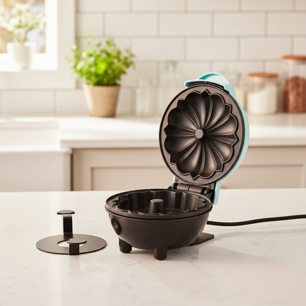 NovaBake Mini Bundt Cake Maker — Nonstick Coating, Compact Design