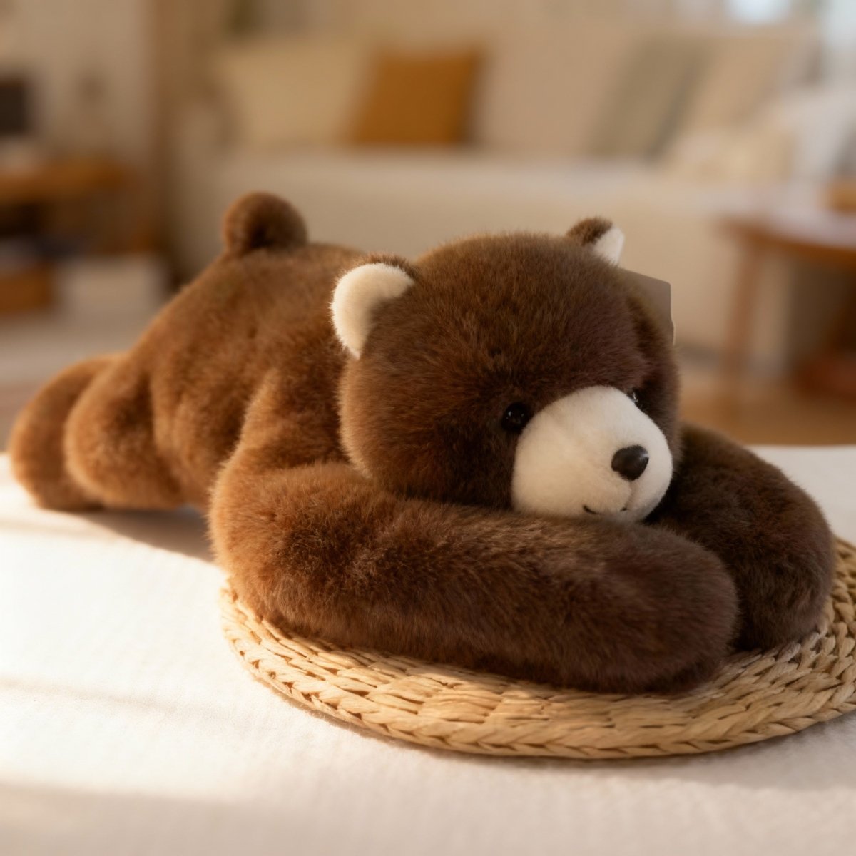Companion de îmbrățișat plușat CalmHug — blăniță ultra moale, brațe extra-lungi, siluetă rotunjită pentru îmbrățișare