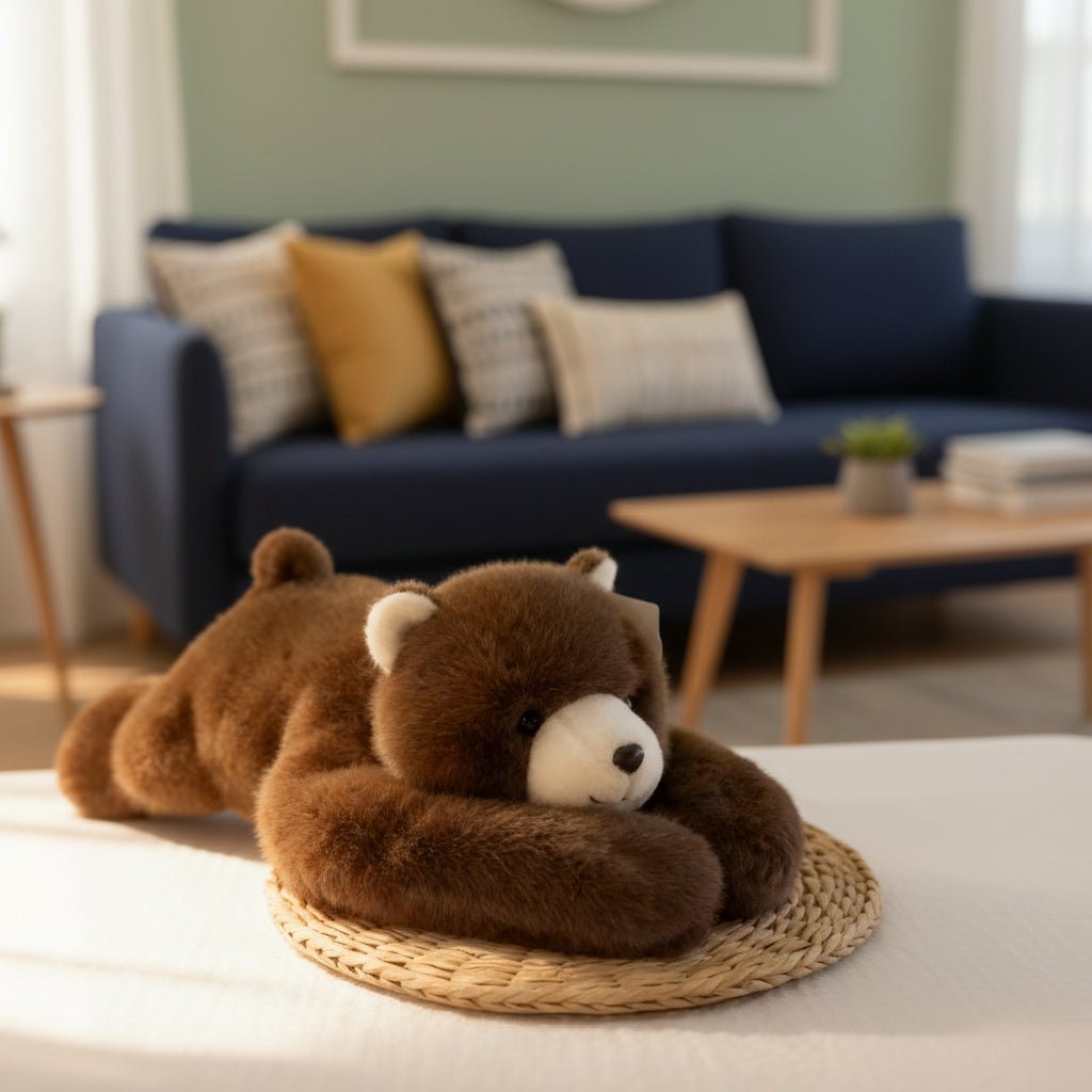Companion de îmbrățișat plușat CalmHug — blăniță ultra moale, brațe extra-lungi, siluetă rotunjită pentru îmbrățișare