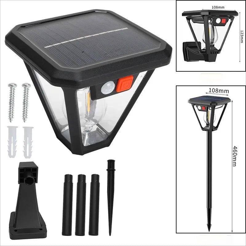 LumenPulse Solar-Außenleuchte mit Bewegungssensor und LED - COB mit großem Abstrahlwinkel, kabellos