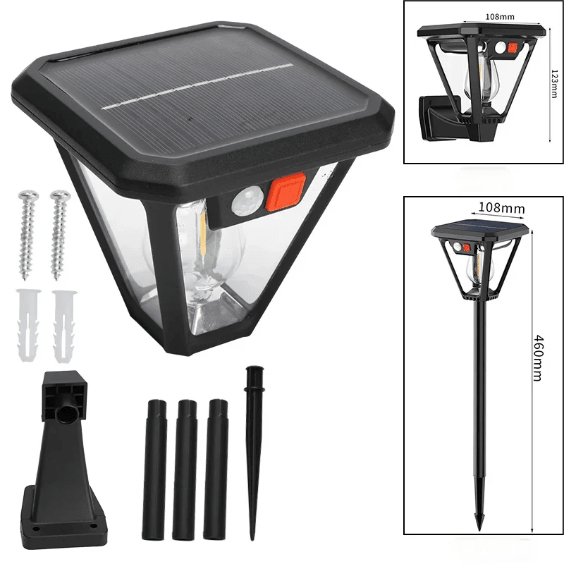 LumenPulse Solar-Außenleuchte mit Bewegungssensor und LED - COB mit großem Abstrahlwinkel, kabellos