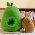 Pelúcia de capivara ultramacia CuddleCapy — Brinquedo de abacate 2 em 1 para bebés