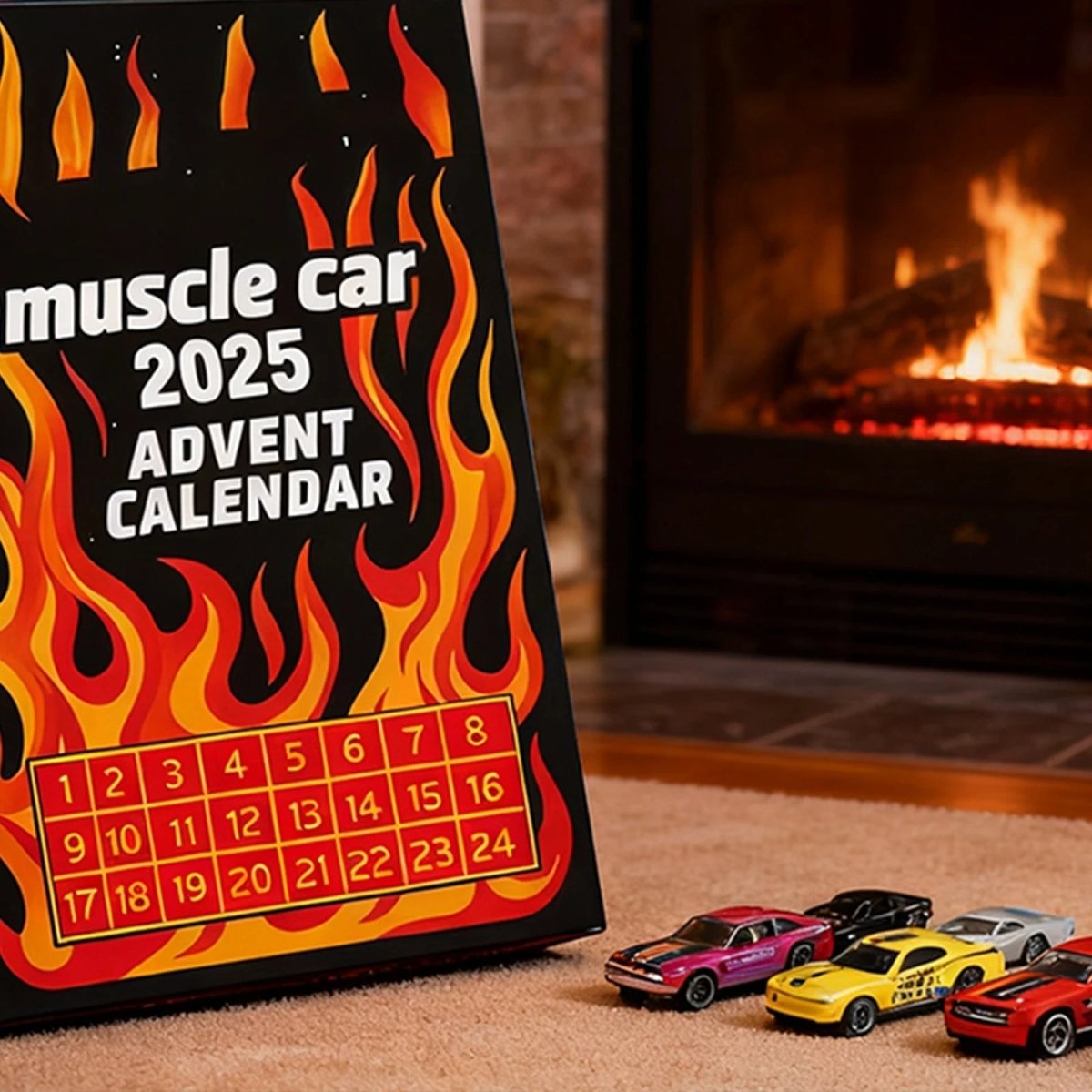 CarQuest 24 Cars Advent Calendar — Miniature Vehicles Behind Daily Doors