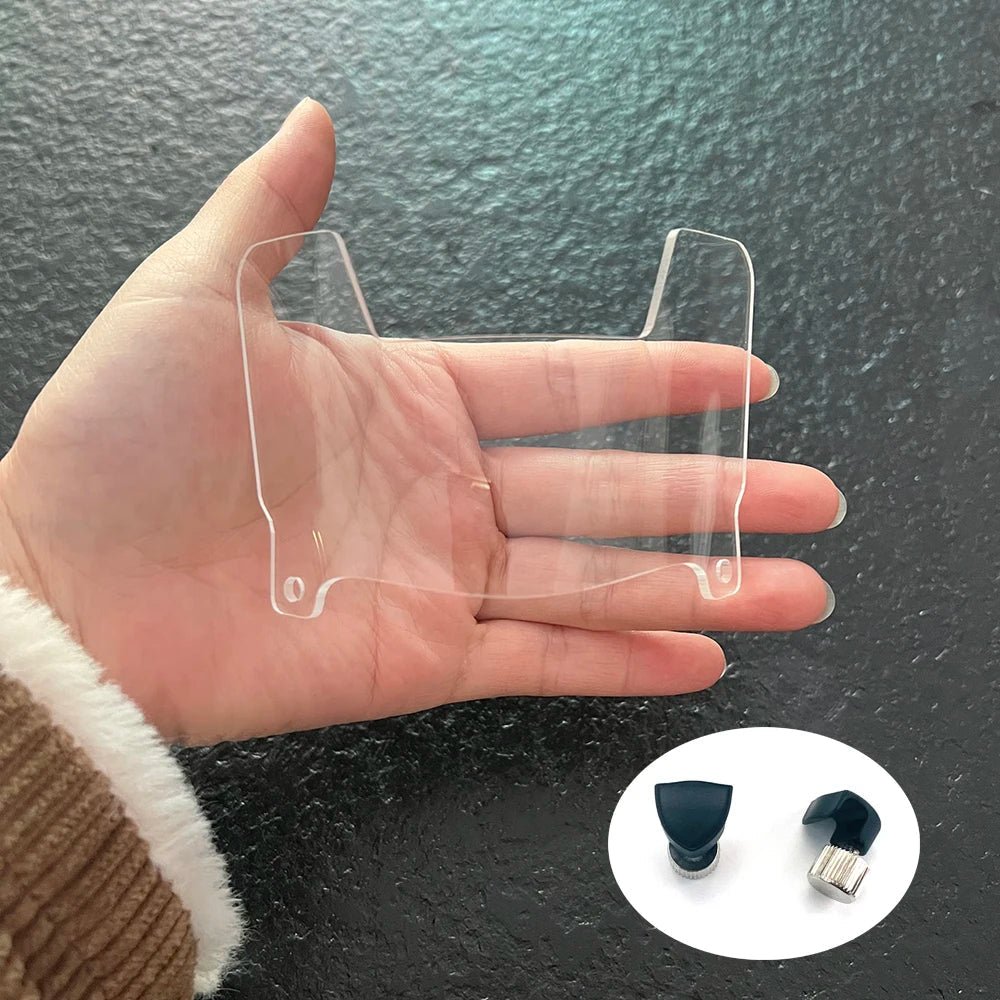 Polaris Microvisor miniatyrvisir til fotballhjelm, replika i kompakt størrelse, speilfinish