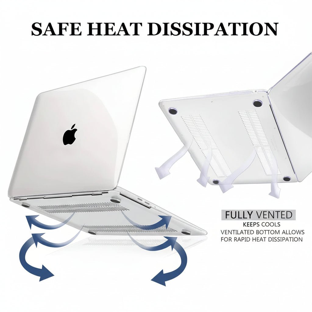 LumaCase Clear Protective Case for MacBook Air and Pro — All-Around Protection