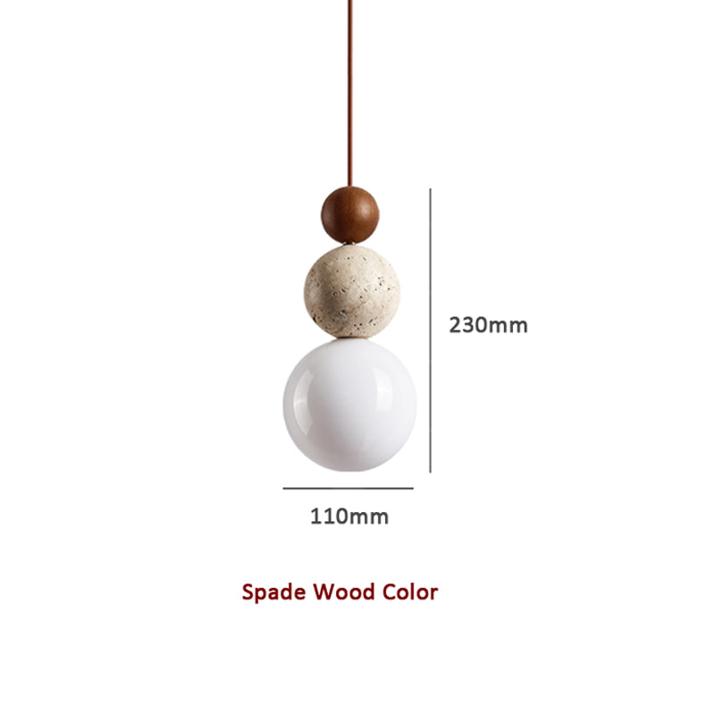 Modern Minimal Travertine Pendant Light