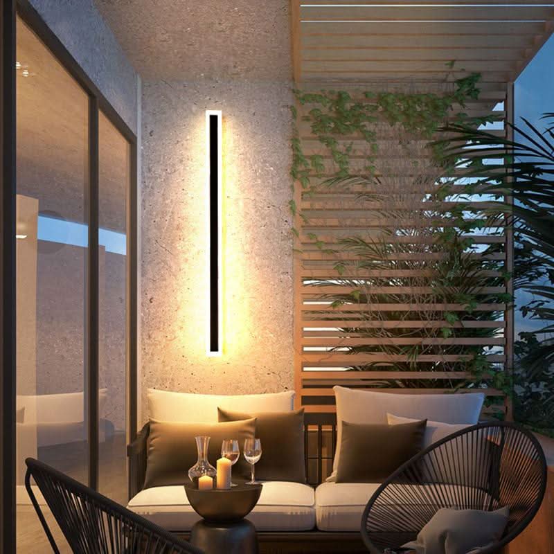 Moderne wetterfeste Außenwandleuchte, entworfen für stilvolle Garten-, Balkon- und Terrassenbeleuchtung mit warmem Ambiente - Euroselle