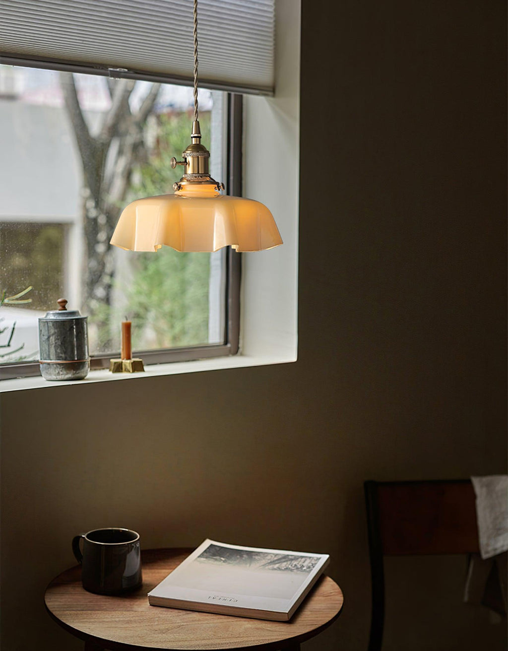 Textured Dome Pendant Light — Adjustable Height, White, Beige, Pink & Blue