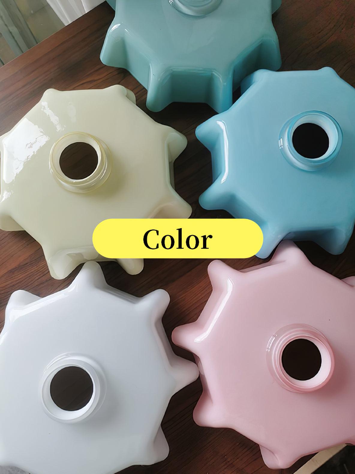 Textured Dome Pendant Light — Adjustable Height, White, Beige, Pink & Blue