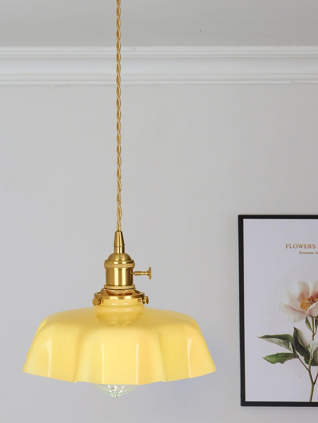 Textured Dome Pendant Light — Adjustable Height, White, Beige, Pink & Blue