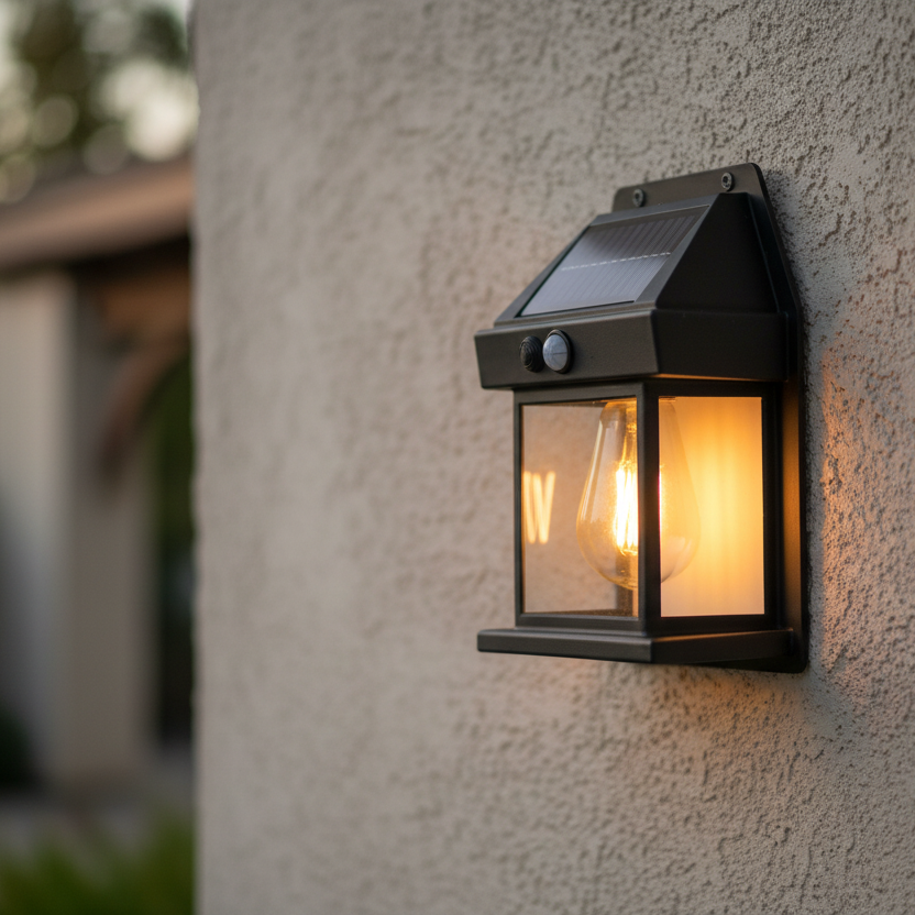 Projecteur solaire de jardin LumaBright — Capteur de mouvement intégré, éclairage extérieur toutes saisons