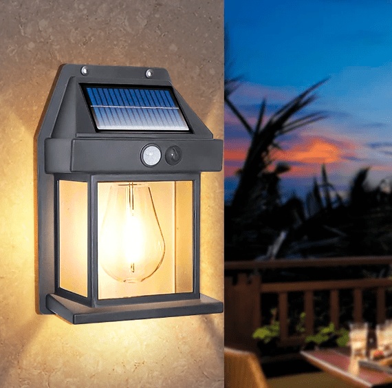 Projecteur solaire de jardin LumaBright — Capteur de mouvement intégré, éclairage extérieur toutes saisons