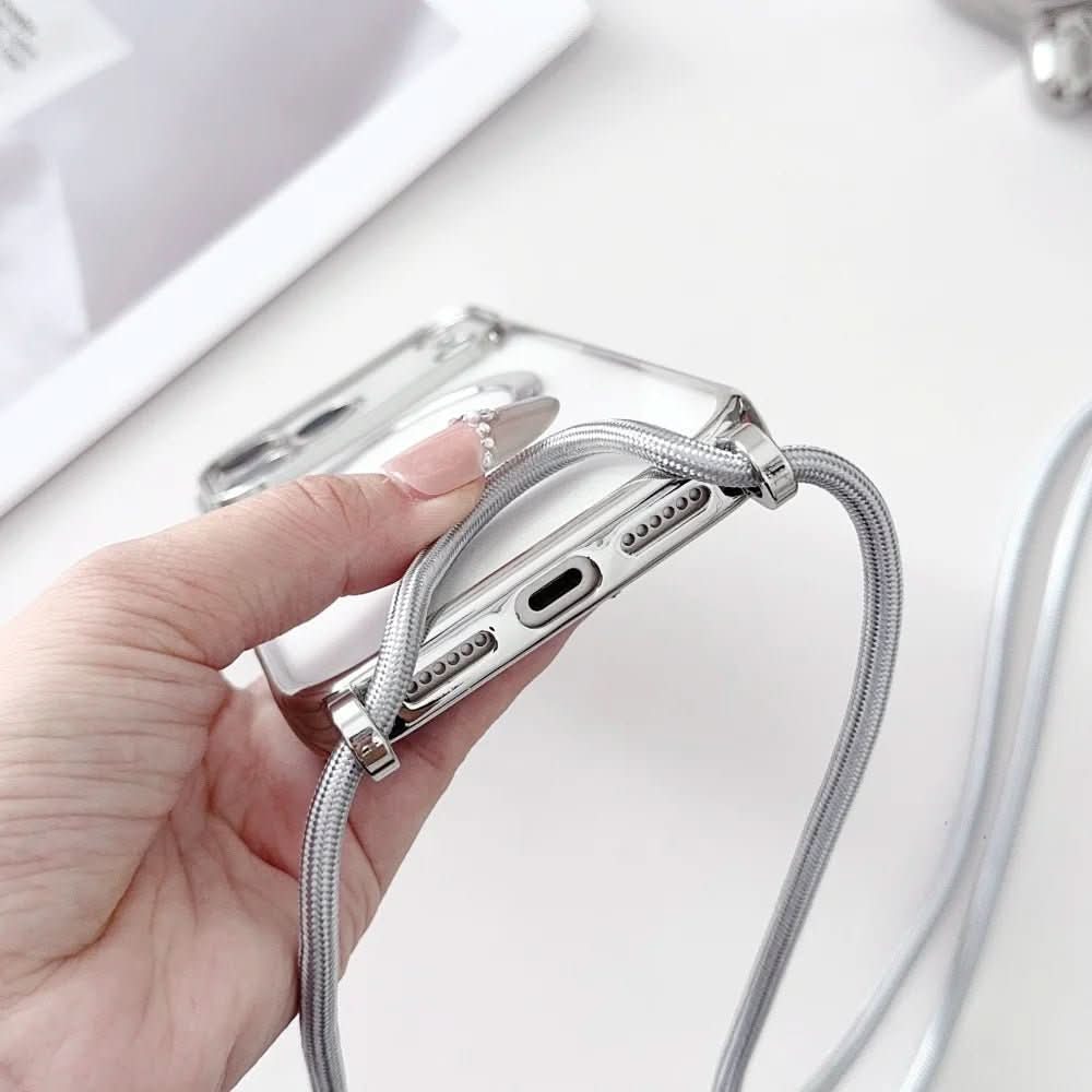 ApexGuard nastavitelná šňůrka na telefon — průhledné magnetické pouzdro