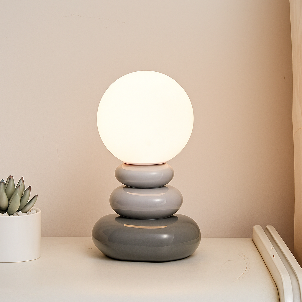 Tischlampe aus Keramik, USB-betrieben, LED, kompatibel mit Nachttisch- und Schreibtischbeleuchtung | Euroselle