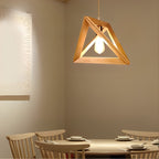 Chandelier Wood Frame Geometric E27 Adjustable Hanging Light, Adjustable Modern Design | Euroselle